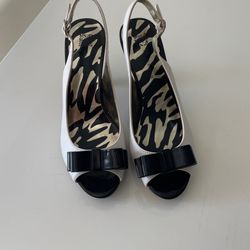 Anne Klein Black And White Shoes 