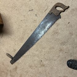 Vintage one/2 man 42 inch logging saw