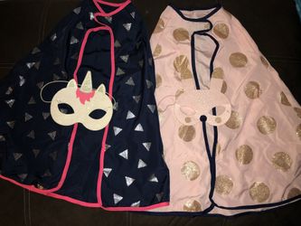 Unicorn and bunny super heroes