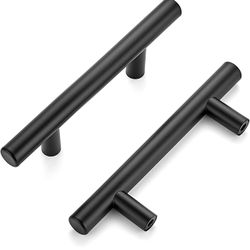 Ravinte 40 Pack | 5'' Cabinet Pulls Matte Black Stainless Steel Kitchen Drawer