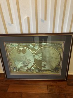Large Gold Foil Bombay & Company Picture