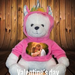 Custom Photo Teddy Bear , Make This Valentine Special 
