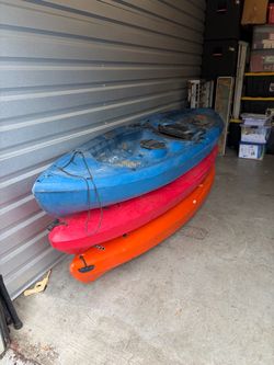 Set of 3 Sit-On-Top Kayaks