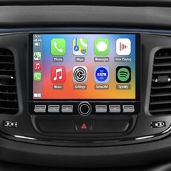 4G LTE QLED Radio Chrysler  2016 2017 Upgrade,8-Core CPU Touch Screen Stereo,Wireless CarPlay & Android Auto,Support OEM Camera & Steering Whe