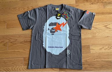 Grey/Orange Heron Preston x Bape tee