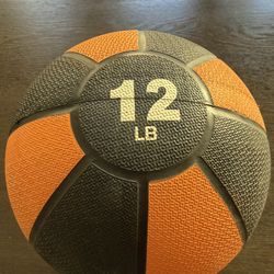 Weighted Medicine Ball - 12 pounds 