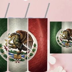 Mexican Flag Tumbler 