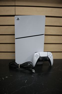 Sony PlayStation 5 Slim Disc PS5 1TB White Console Gaming System CFI-2015