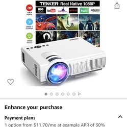 Mini Projector And Projector Screen Combo