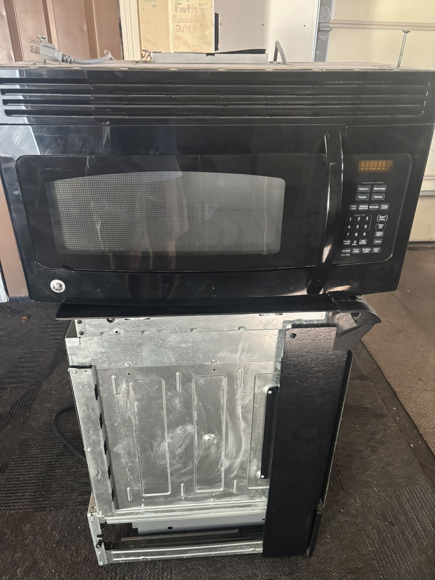 GE Over The Range Microwave - Black - Have Bracket