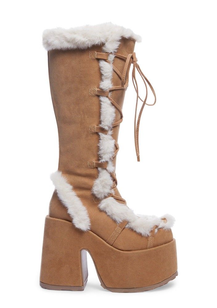 Dollskill Brown Platform Boots