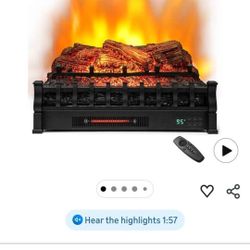 Electric Log Fireplace Insert
