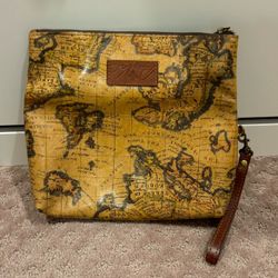 PATRICIA NASH Valerie leather Fold Over Wristlet Clutch Purse