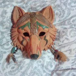 Wolf Mask Figurine 