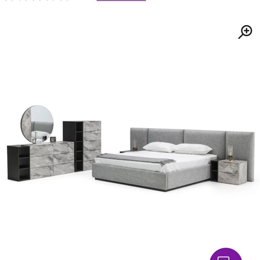 Modern Low Profile Bedroom Set
