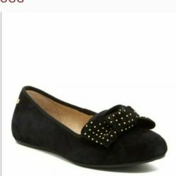 UGG Australia Alloway Studded Bow Suede Leather Women's Flats Size 10 New Retail $135.00