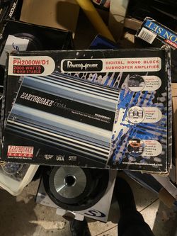Earthquake Car Amplifier Ph2000w/d1
