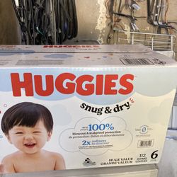 HUGGIES  SIZE   6      112     pañalas