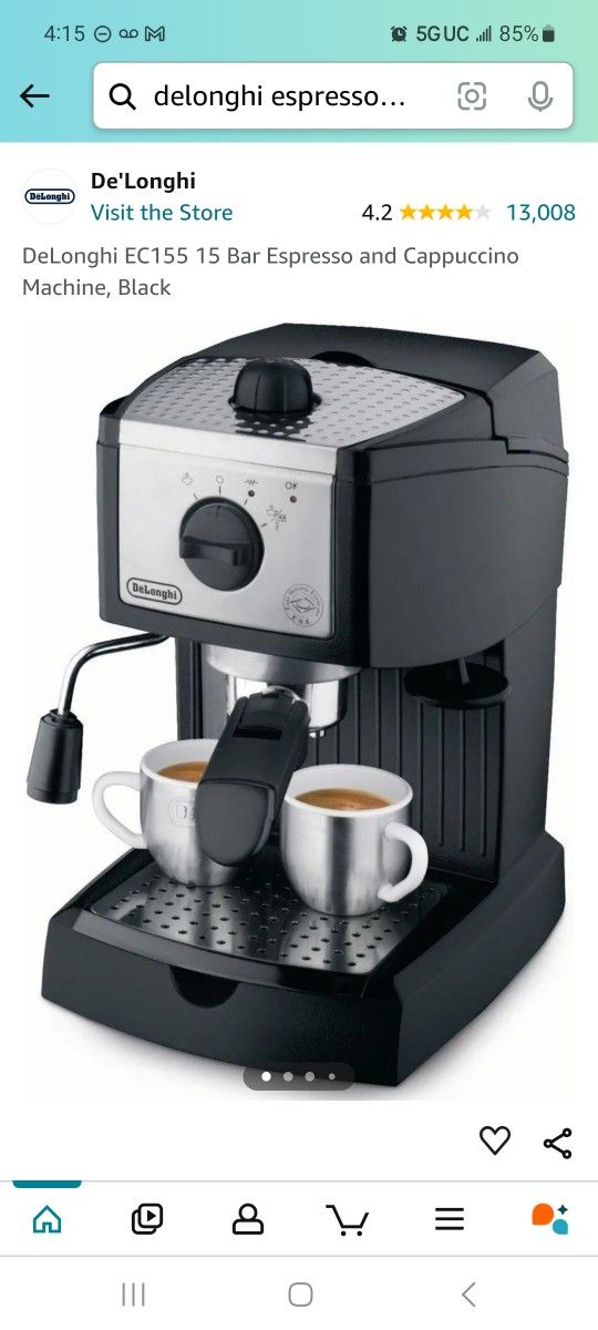 Coffee Maker Ec 155 Delonghi Delonghi Espresso Machine Ec 155