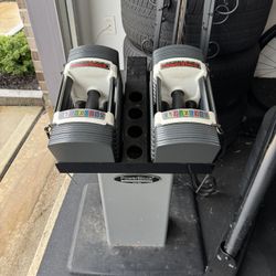 Power Block Dumbbells With Stand