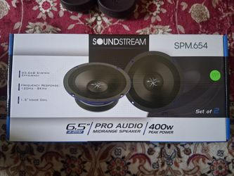 Soundstream 6.5 mid range 400 watts heavy-duty Speakers Brand new In the box