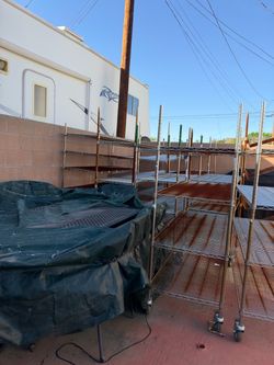 11 heavy duty racks with wheels