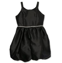 Black Sleeveless Fancy Bubble Dress
