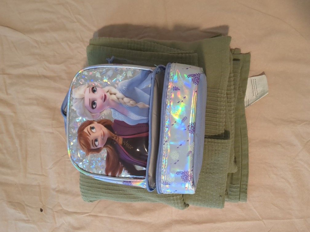 Cute Anna And Elsa Lunch Bag Small Good Condition