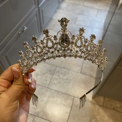 Silver Crystal Tiara