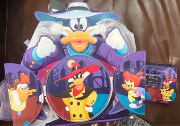 Loungefly Disney Darkwing Duck Mini Backpack Wallet Set