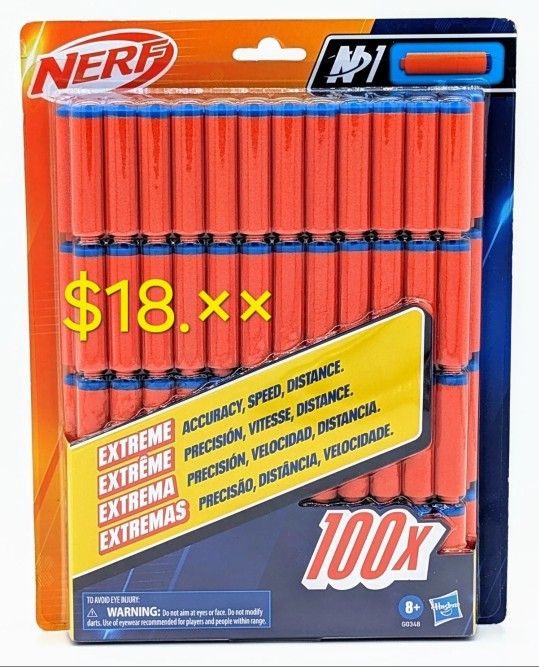 NERF N1 DARTS (100) Nerf N Series Compatible Only