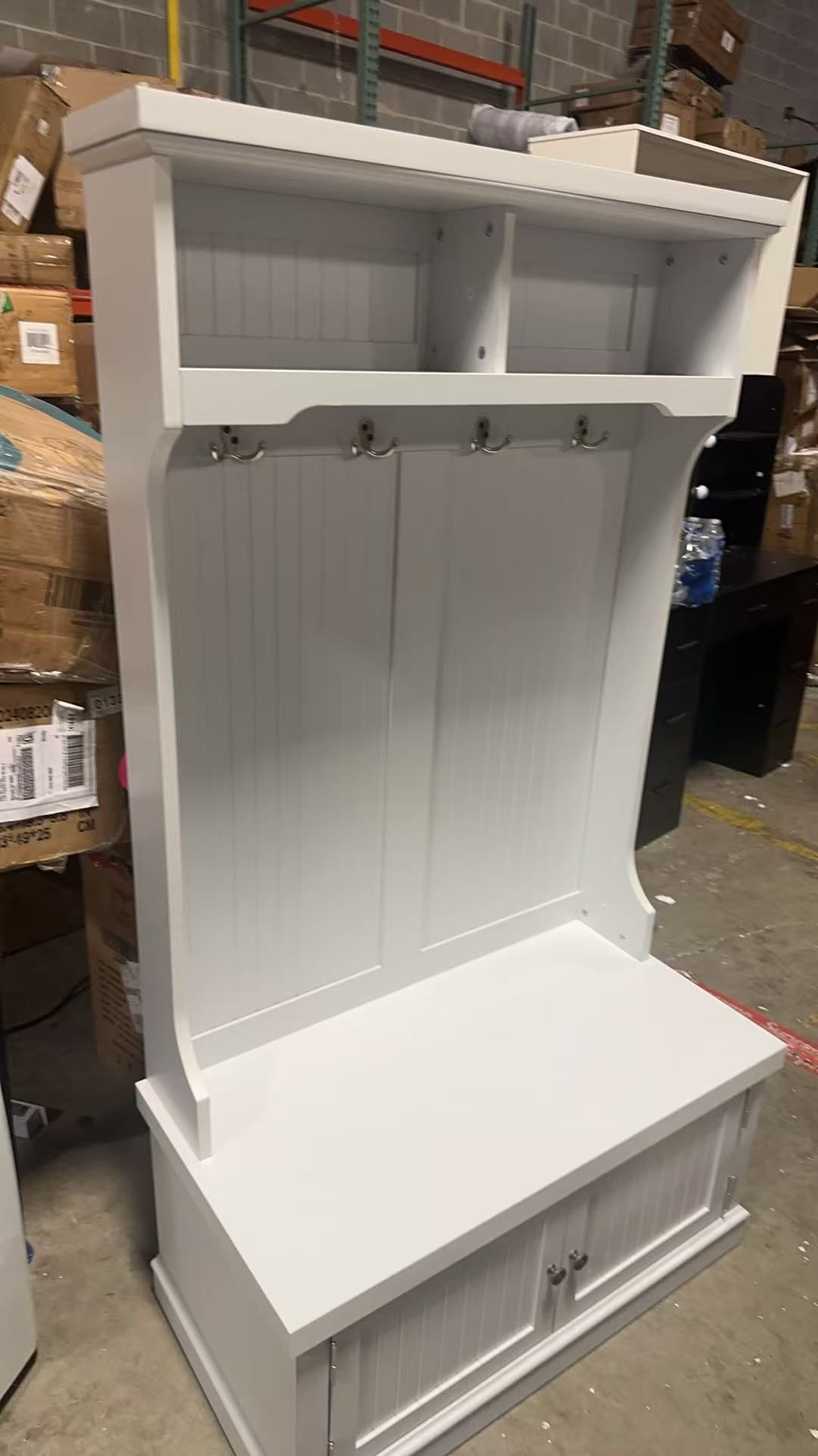 Hall Tree With Storage Shoe Bench