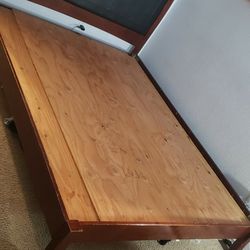 (Sale Discount Only Today $110 )Queen  Size Leather Headboard & Bed Frame 