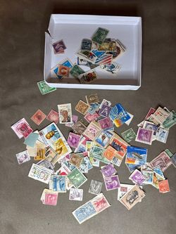 Vintage Stamp Collection Lot – 100+ US & Worldwide Stamps