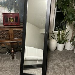 Tall Mirror That Is Also A Jewelry Storage $60