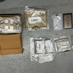 Assorted Brass Switch And Outlet Plates