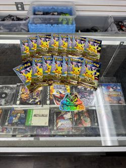 Pokemon 30TH Anniversary Packs $20 Each Gamehogs 11am-7pm