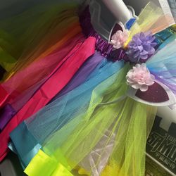 Unicorn Skirt And Headband