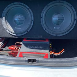 Orion 12 Inch And 1500 Wt Crunch Amp