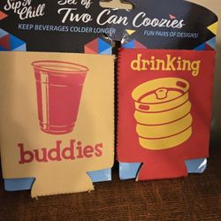 4 NEW COOZIES