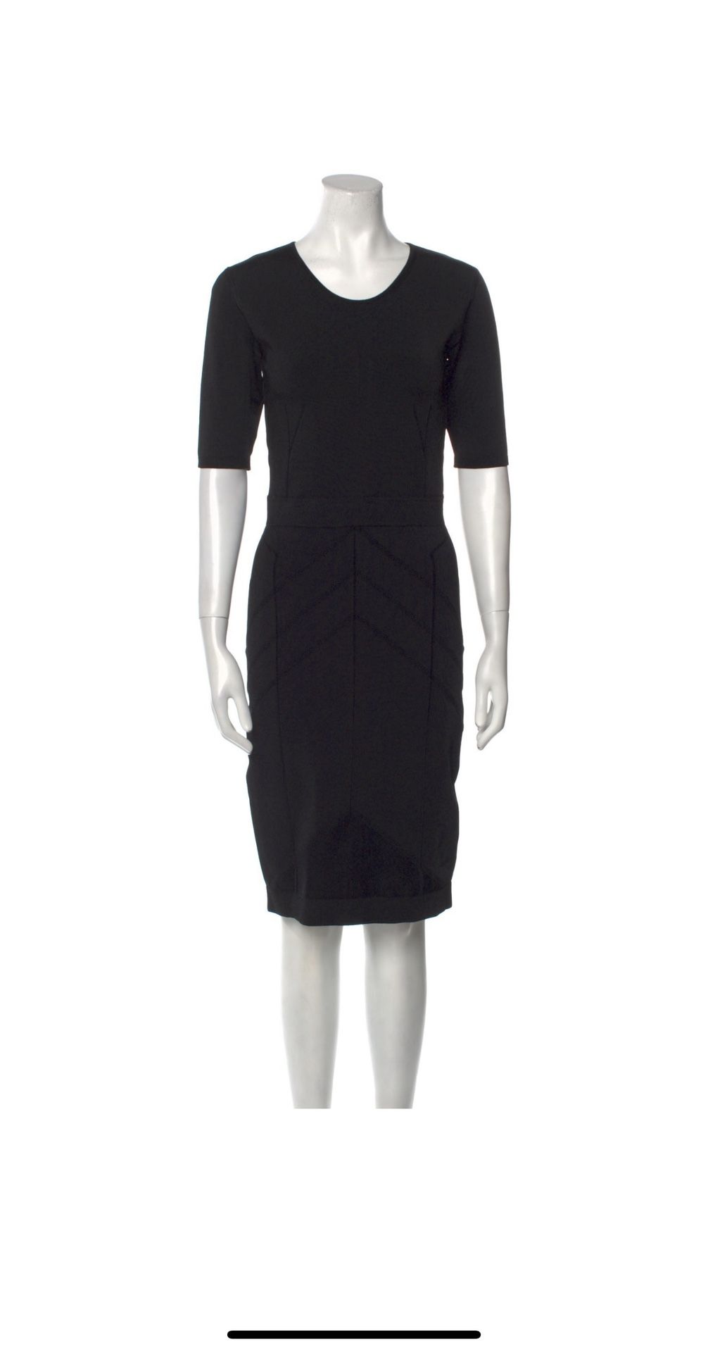 Designer NARCISO RODRIGUEZ Stunning Black Sheath Dress (LIKE NEW)