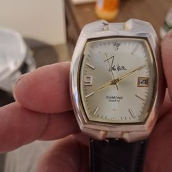 John Weitz Mens Diamond Quartz Watch