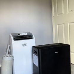 Black+Decker Portable AC unit  /  Midea Dehumidifier 