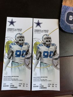 Up to 12 Good Philadelphia Eagles @ Dallas Cowboys Tickets & Parking