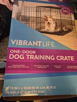 Vibrant Life One-Door Dog Training Crate