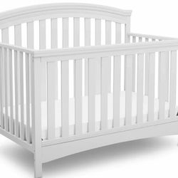 4 in 1 Convertible Baby Crib with Mattress 