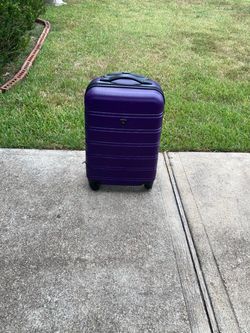 Purple Hard Shell Carry-On Spinner Luggage