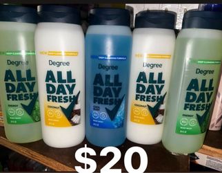 Degree All Day Fresh Body Wash 5-Pack