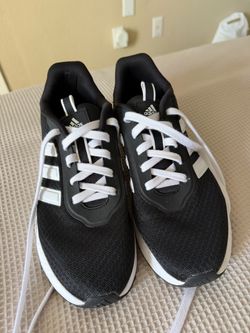 Adidas Black and White Running Sneakers