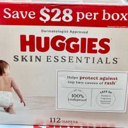 ws Huggies Skin Essentials Baby , Size 5 (27l)112 $40